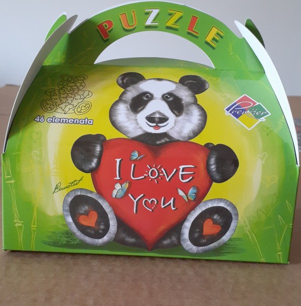 Poklon PUZZLE, I love you, panda